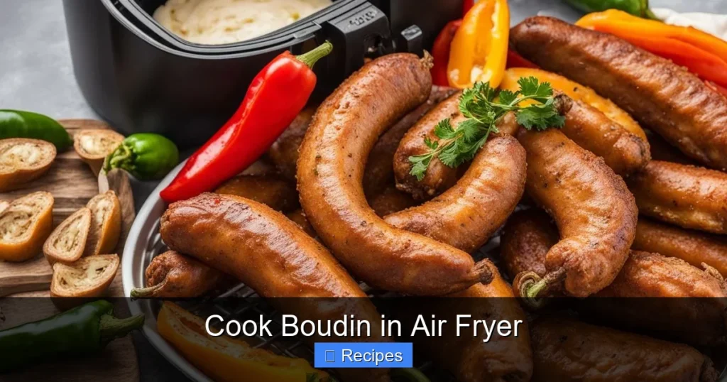 Cook Boudin in Air Fryer