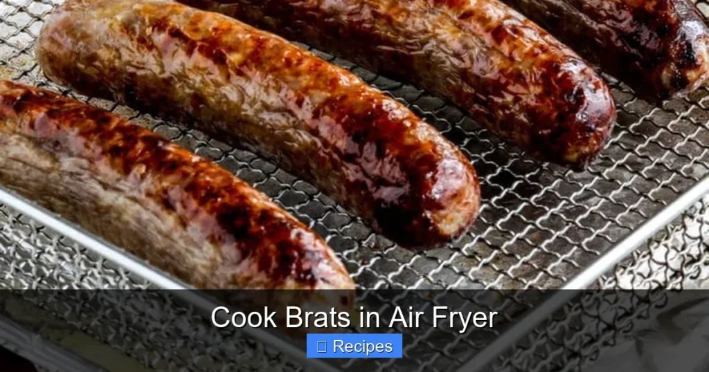 Cook Brats in Air Fryer