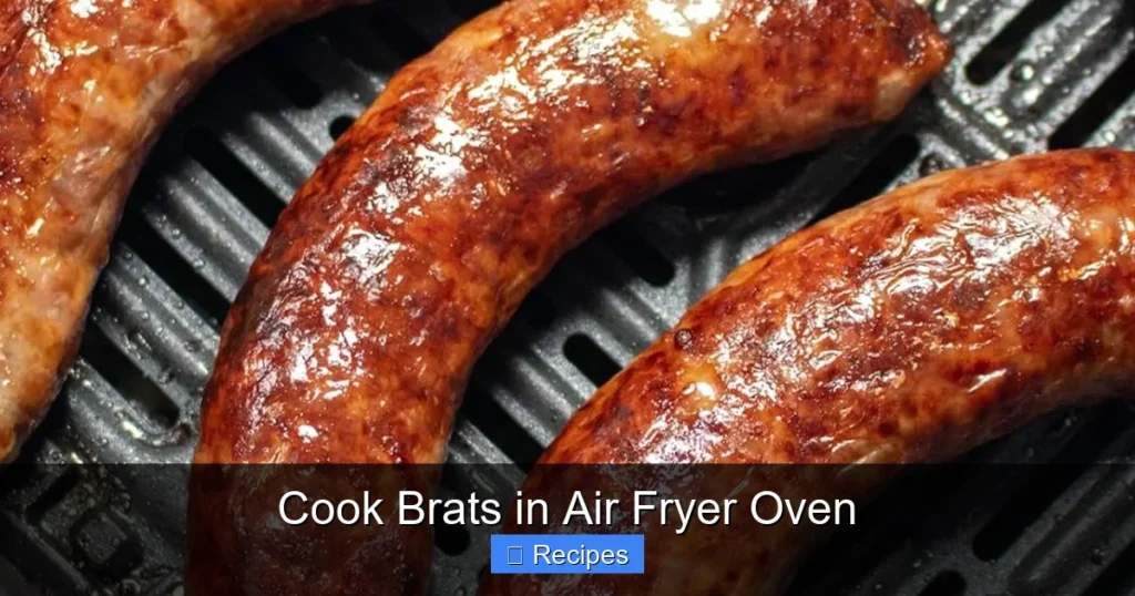Cook Brats in Air Fryer Oven