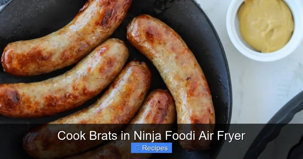 Cook Brats in Ninja Foodi Air Fryer