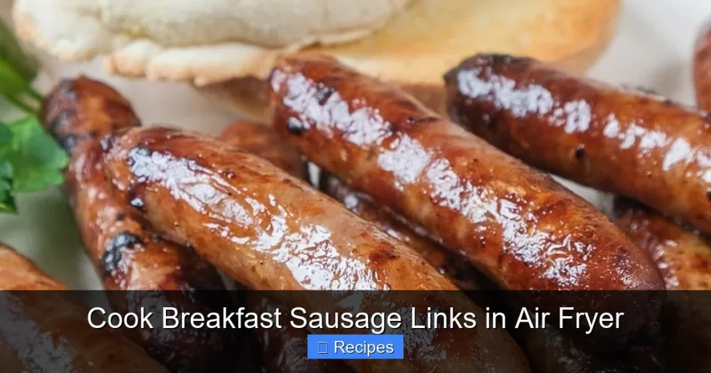 Cook Breakfast Sausage Links in Air Fryer Cook Breakfast Sausage Links in Air Fryer