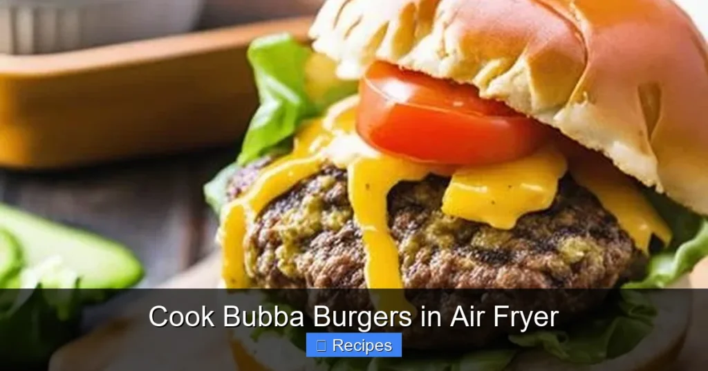 Cook Bubba Burgers in Air Fryer