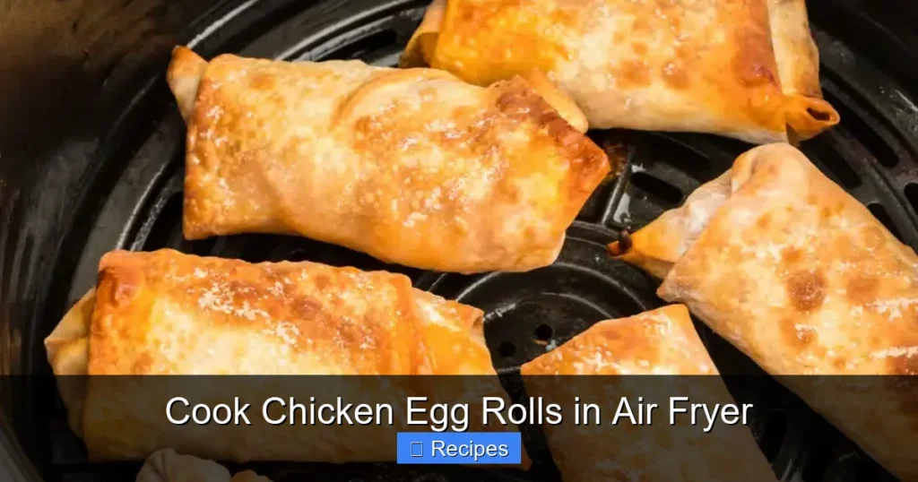 Cook Chicken Egg Rolls in Air Fryer