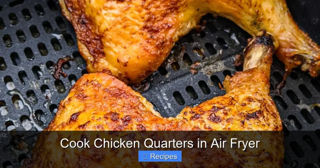 Cook Chicken Quarters in Air Fryer
