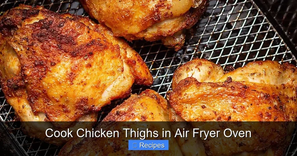Cook Chicken Thighs in Air Fryer Oven