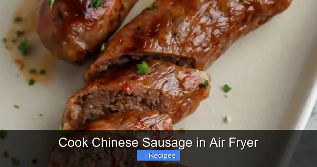 Cook Chinese Sausage in Air Fryer