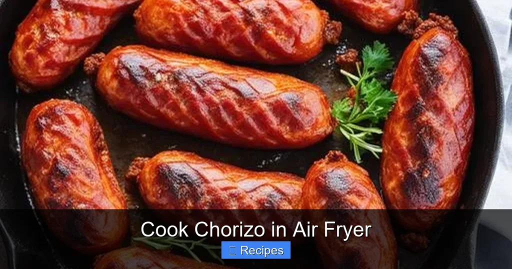 Cook Chorizo in Air Fryer