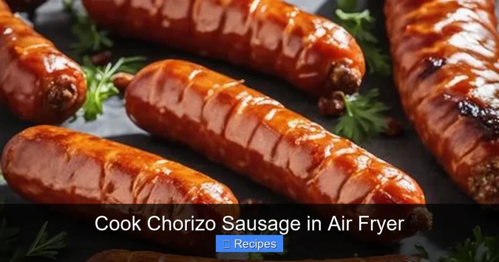 Cook Chorizo Sausage in Air Fryer