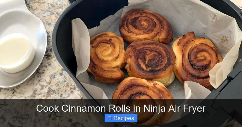 Cook Cinnamon Rolls in Ninja Air Fryer