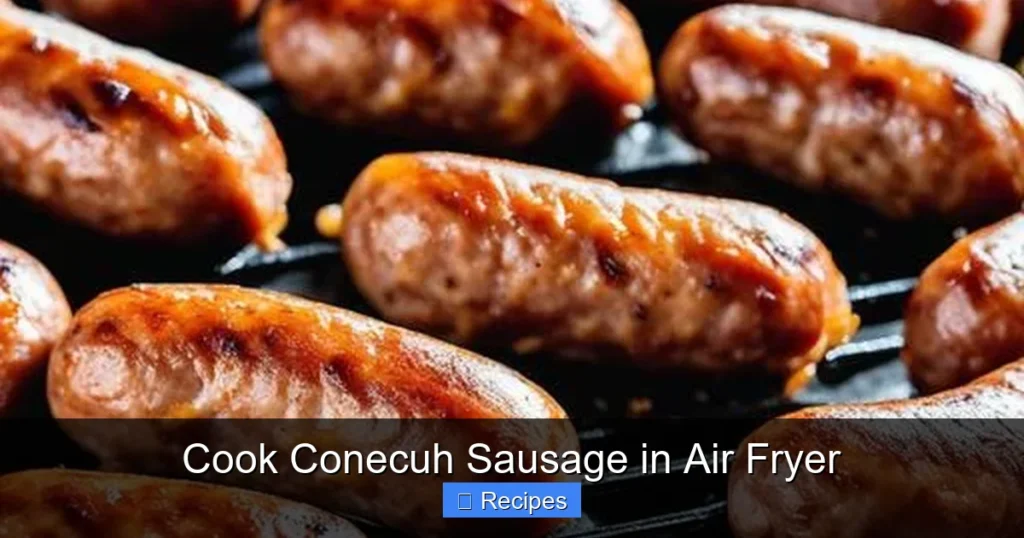 Cook Conecuh Sausage in Air Fryer