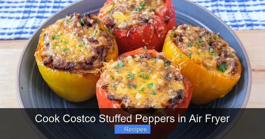 Cook Costco Stuffed Peppers in Air Fryer