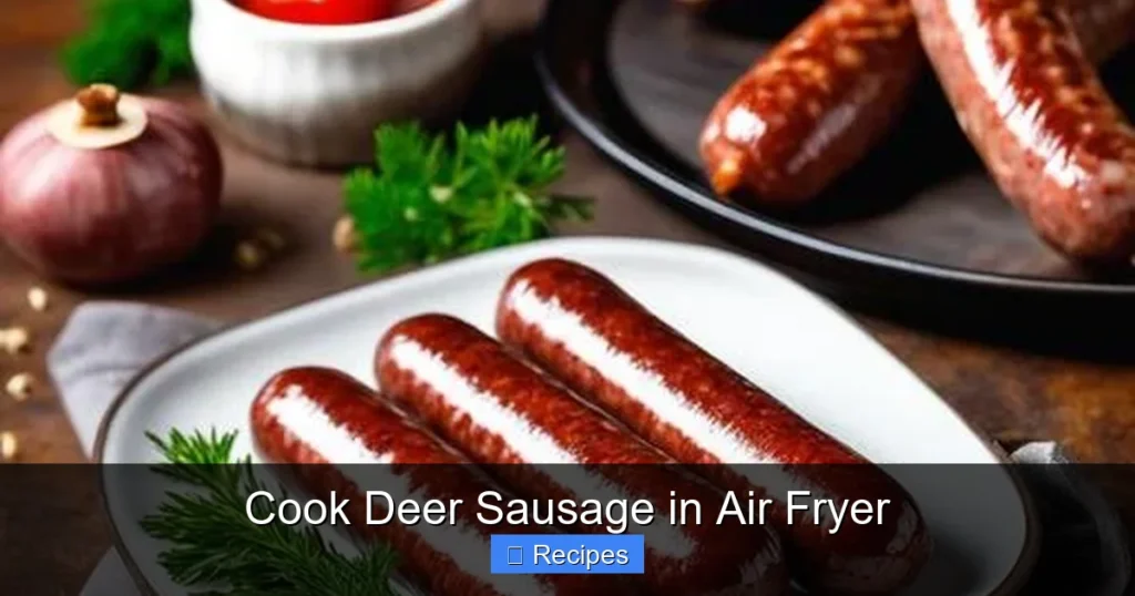 Cook Deer Sausage in Air Fryer