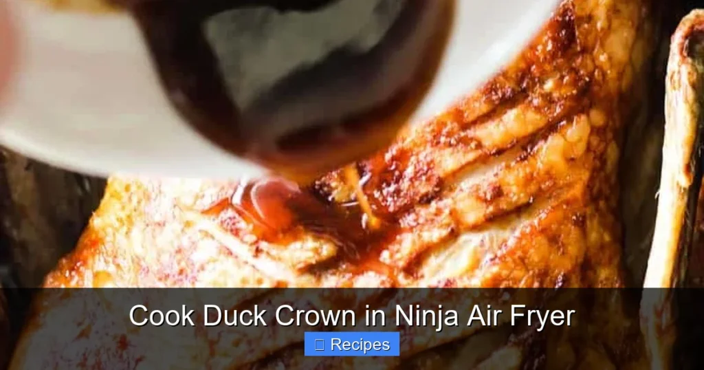 Cook Duck Crown in Ninja Air Fryer