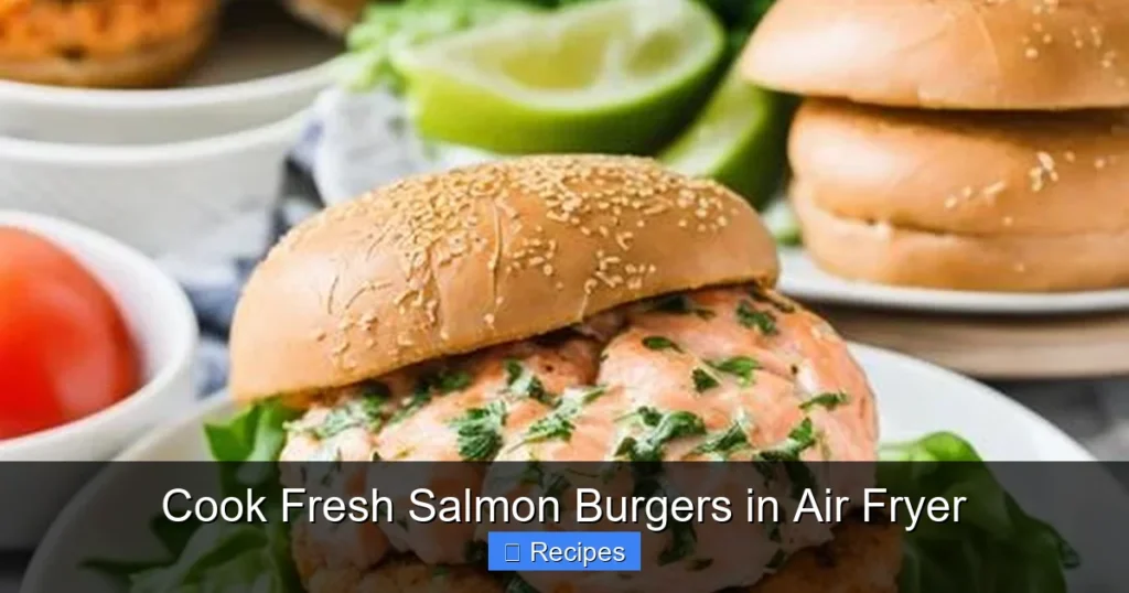 Cook Fresh Salmon Burgers in Air Fryer