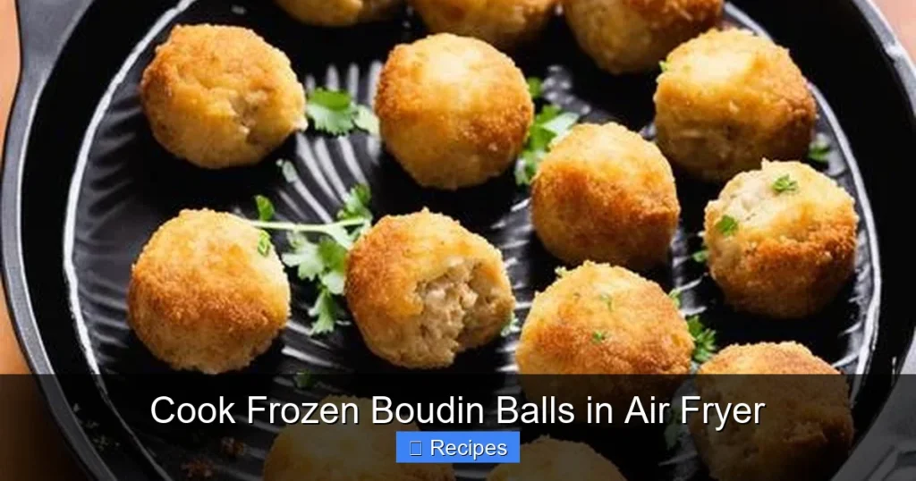 Cook Frozen Boudin Balls in Air Fryer
