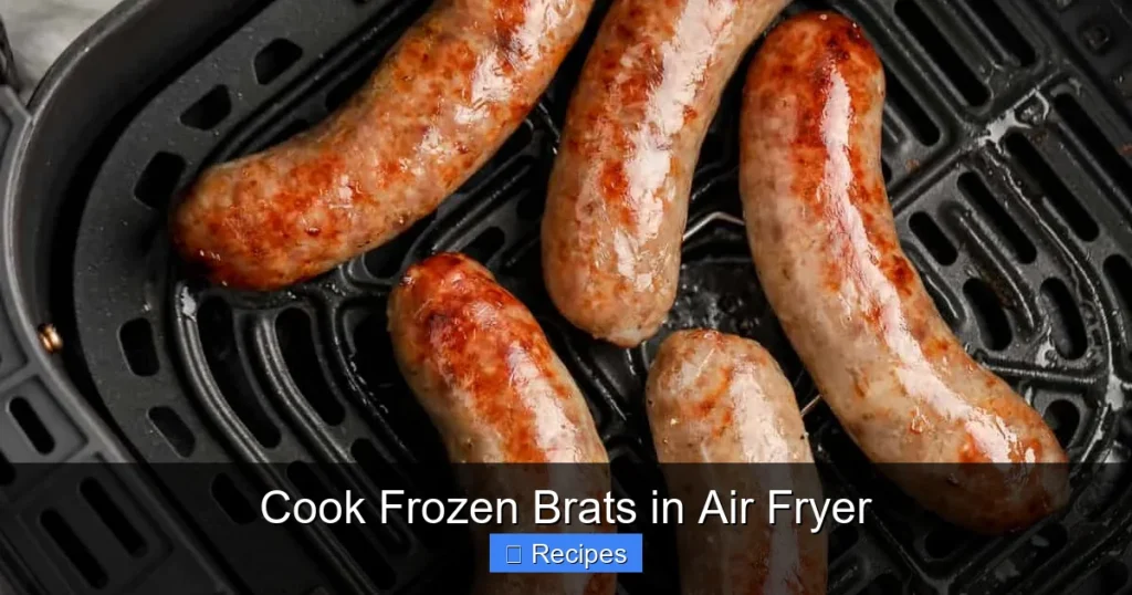 Cook Frozen Brats in Air Fryer