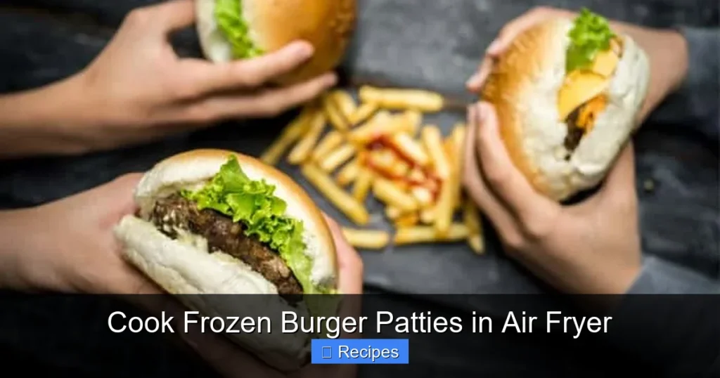 Cook Frozen Burger Patties in Air Fryer