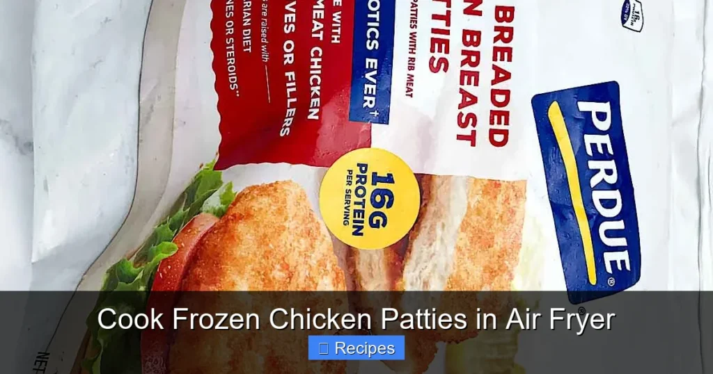 Cook Frozen Chicken Patties in Air Fryer