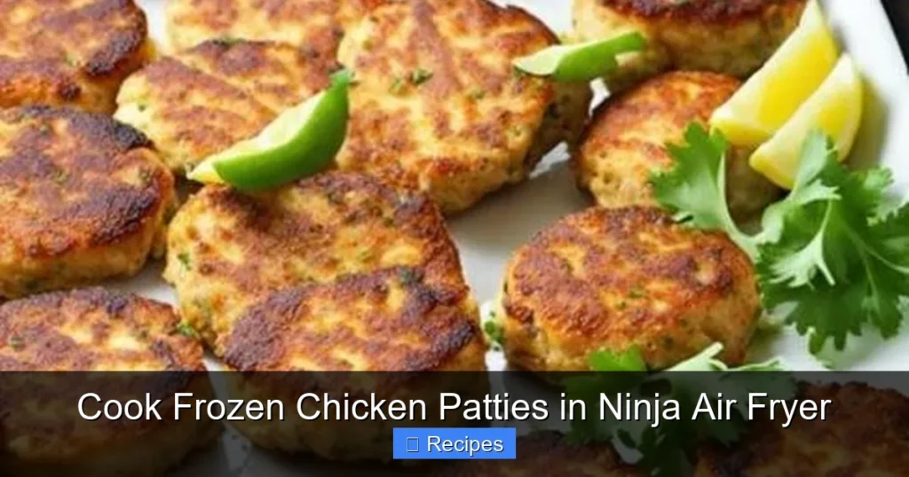 Cook Frozen Chicken Patties in Ninja Air Fryer