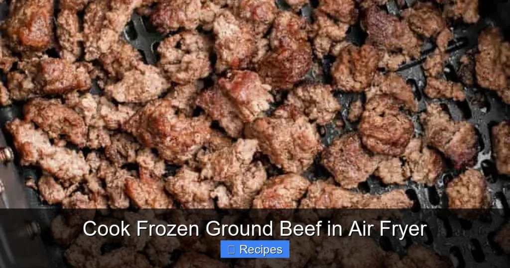 Cook Frozen Ground Beef in Air Fryer