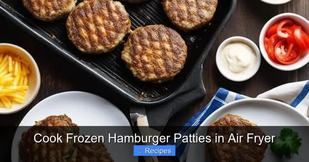 Cook Frozen Hamburger Patties in Air Fryer