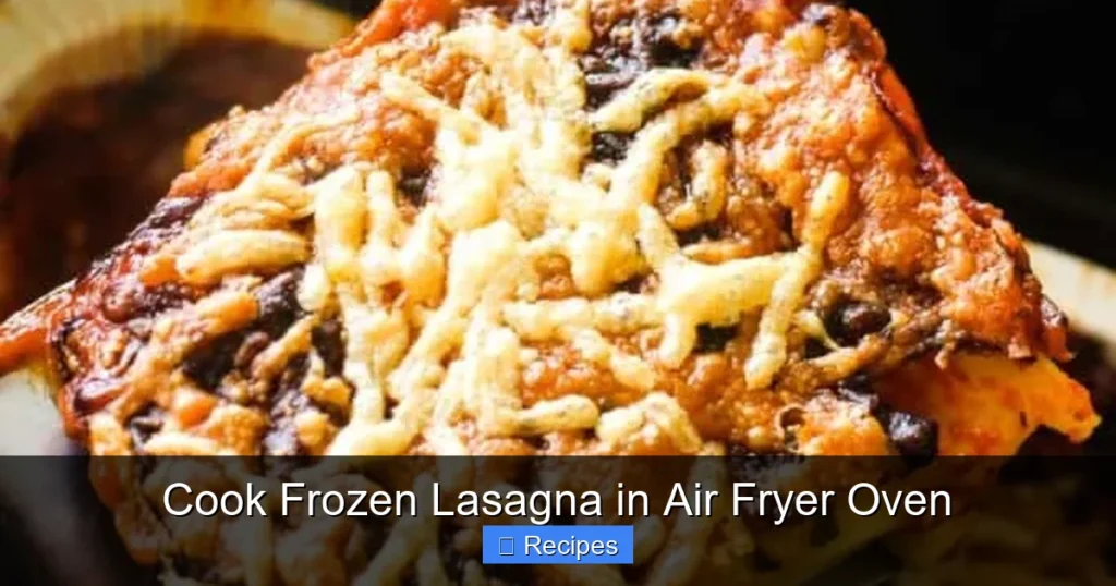 Cook Frozen Lasagna in Air Fryer Oven