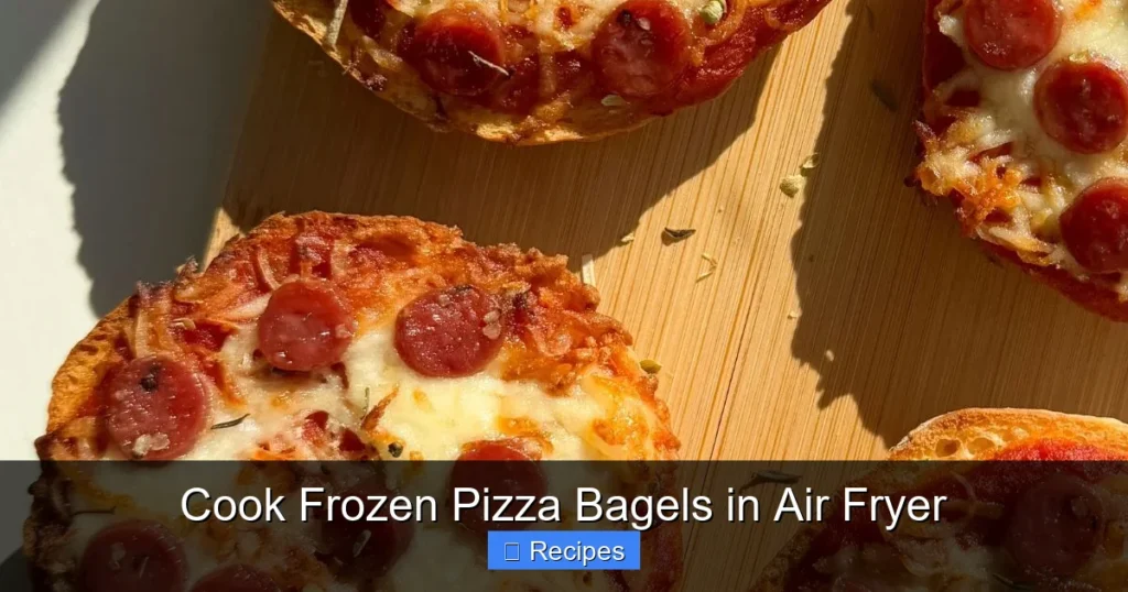 Cook Frozen Pizza Bagels in Air Fryer Cook Frozen Pizza Bagels in Air Fryer