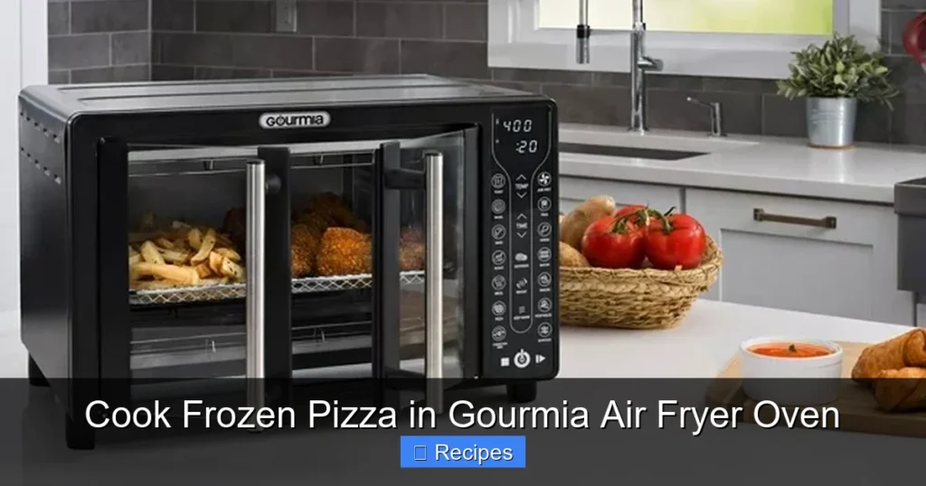 Cook Frozen Pizza in Gourmia Air Fryer Oven