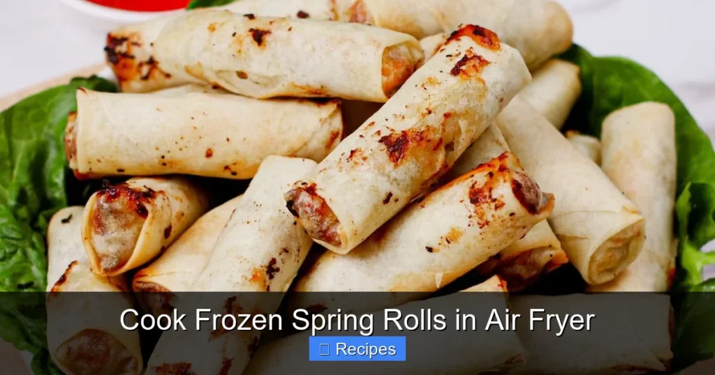 Cook Frozen Spring Rolls in Air Fryer