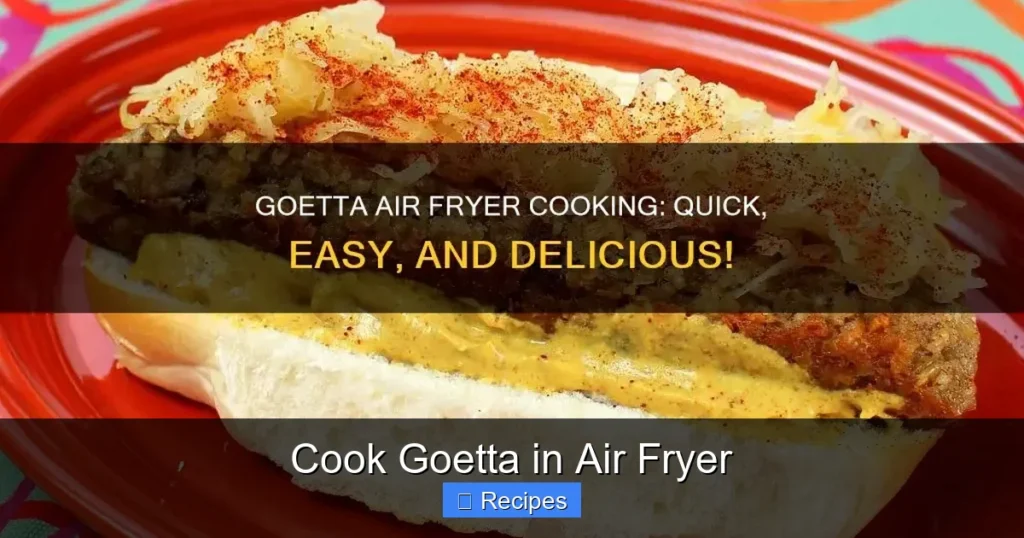 Cook Goetta in Air Fryer
