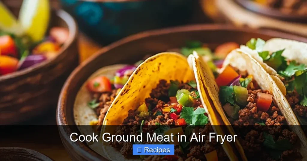 Cook Ground Meat in Air Fryer