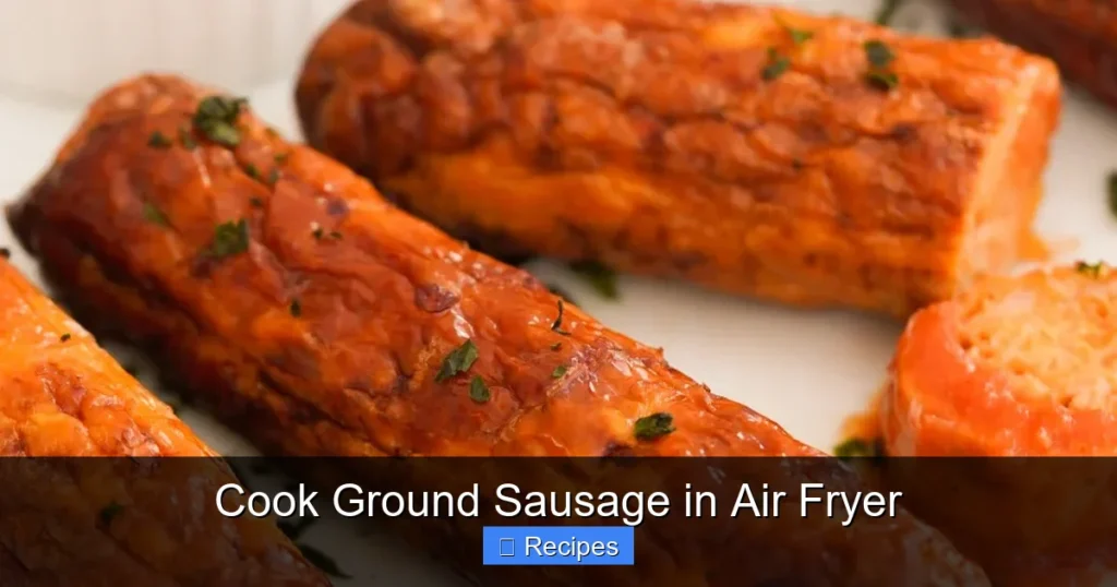 Cook Ground Sausage in Air Fryer