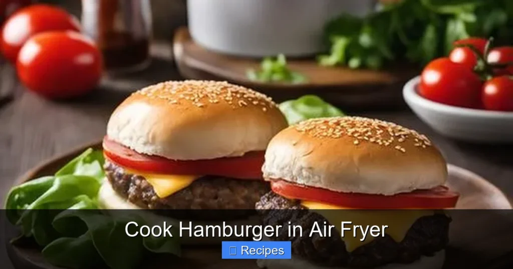 Cook Hamburger in Air Fryer