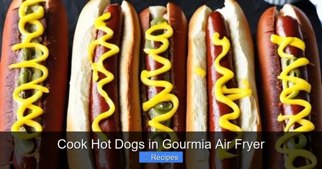 Cook Hot Dogs in Gourmia Air Fryer
