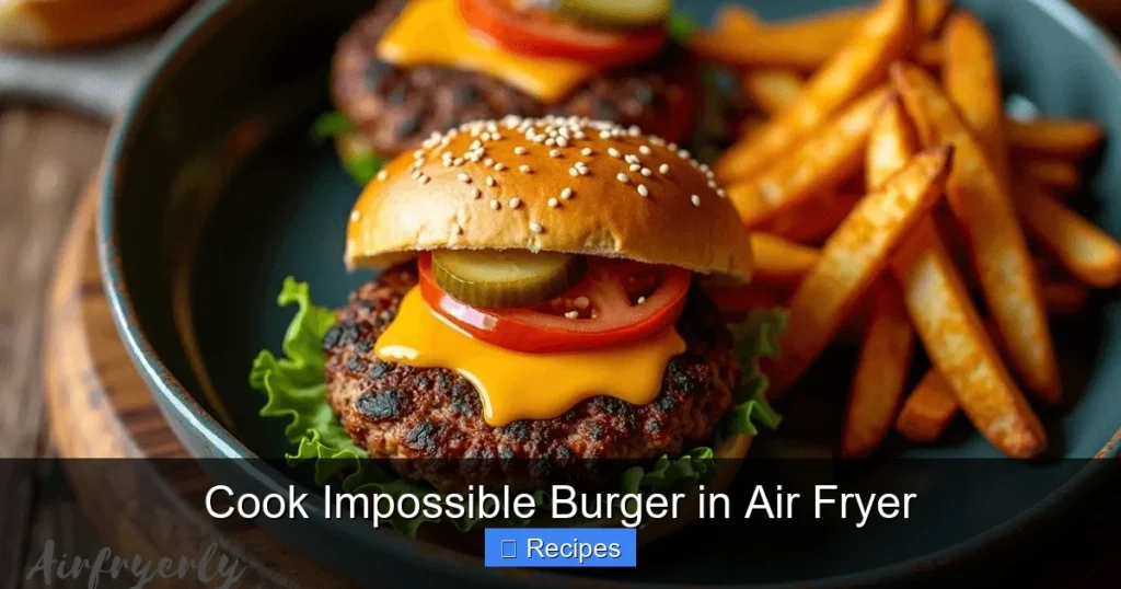 Cook Impossible Burger in Air Fryer