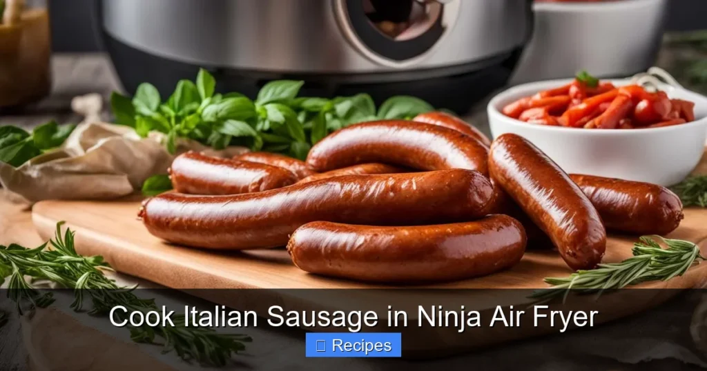 Cook Italian Sausage in Ninja Air Fryer