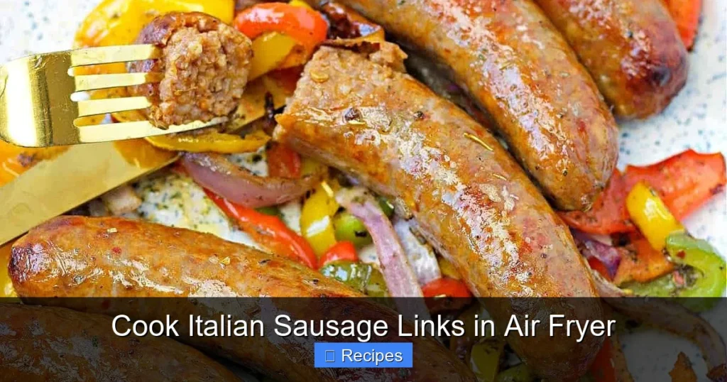 Cook Italian Sausage Links in Air Fryer