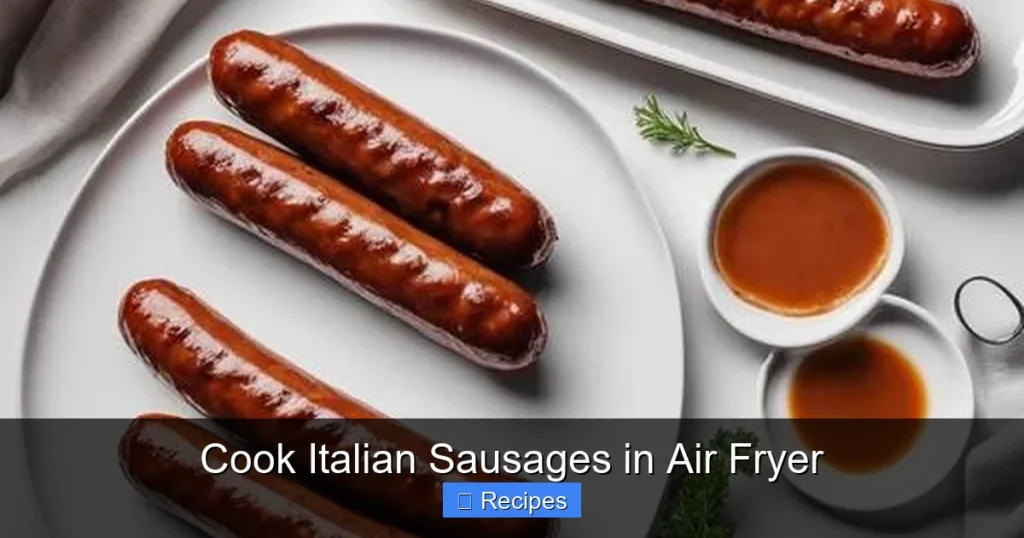 Cook Italian Sausages in Air Fryer