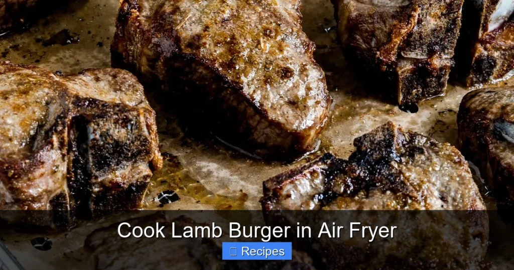 Cook Lamb Burger in Air Fryer