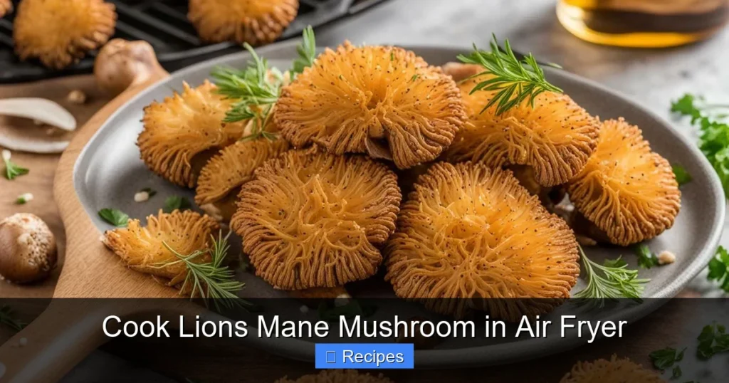 Cook Lions Mane Mushroom in Air Fryer