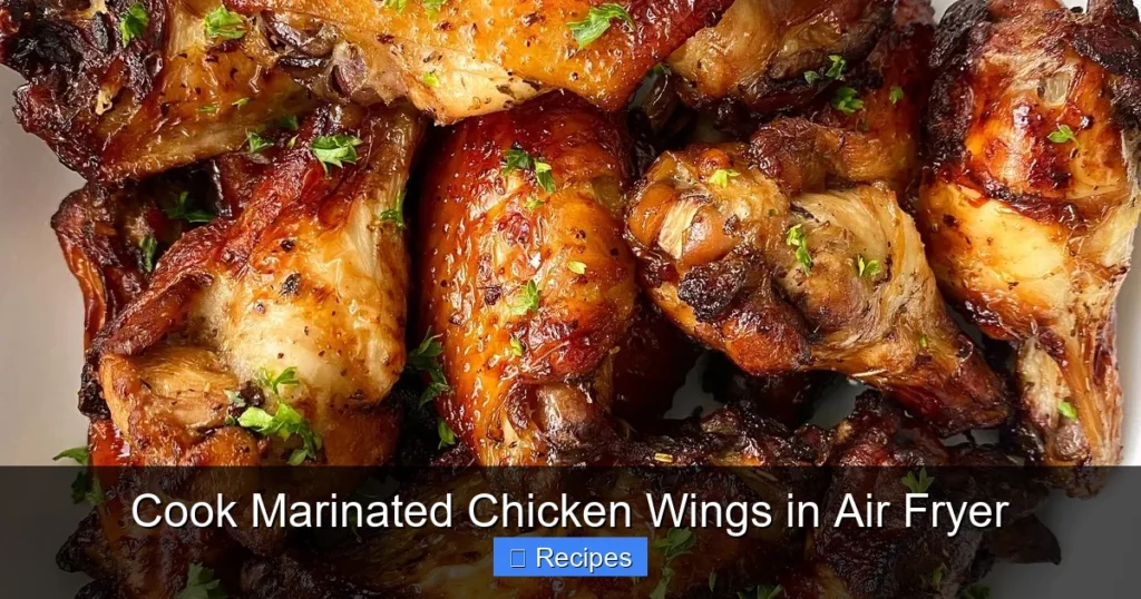 Cook Marinated Chicken Wings in Air Fryer