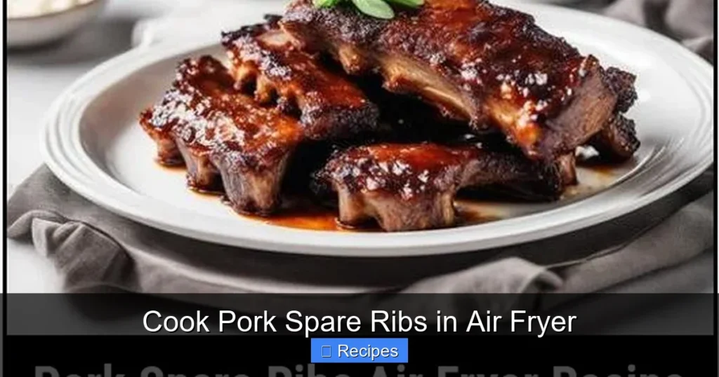 Cook Pork Spare Ribs in Air Fryer