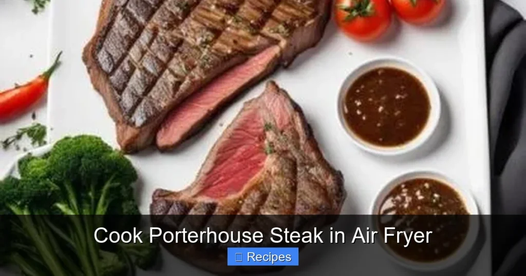 Cook Porterhouse Steak in Air Fryer