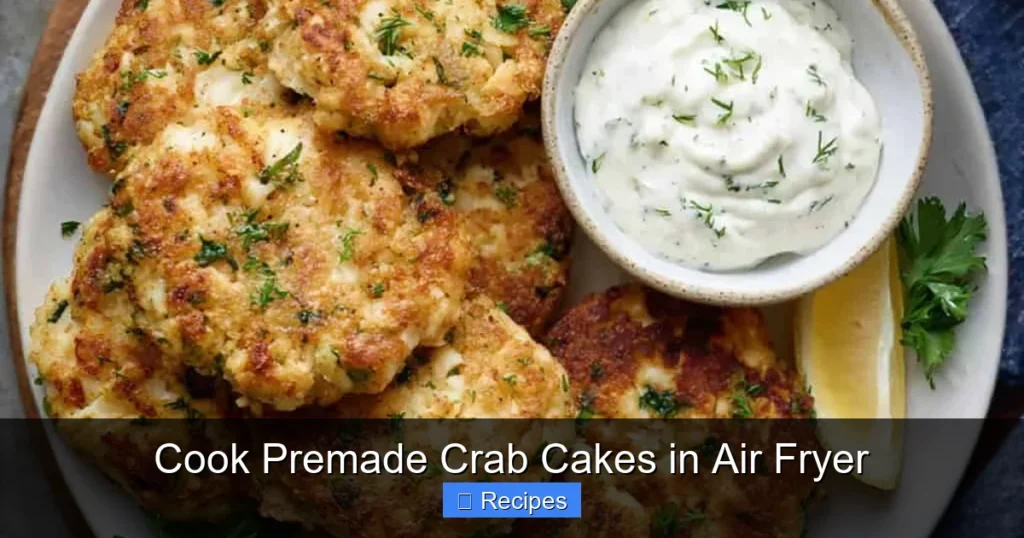 Cook Premade Crab Cakes in Air Fryer