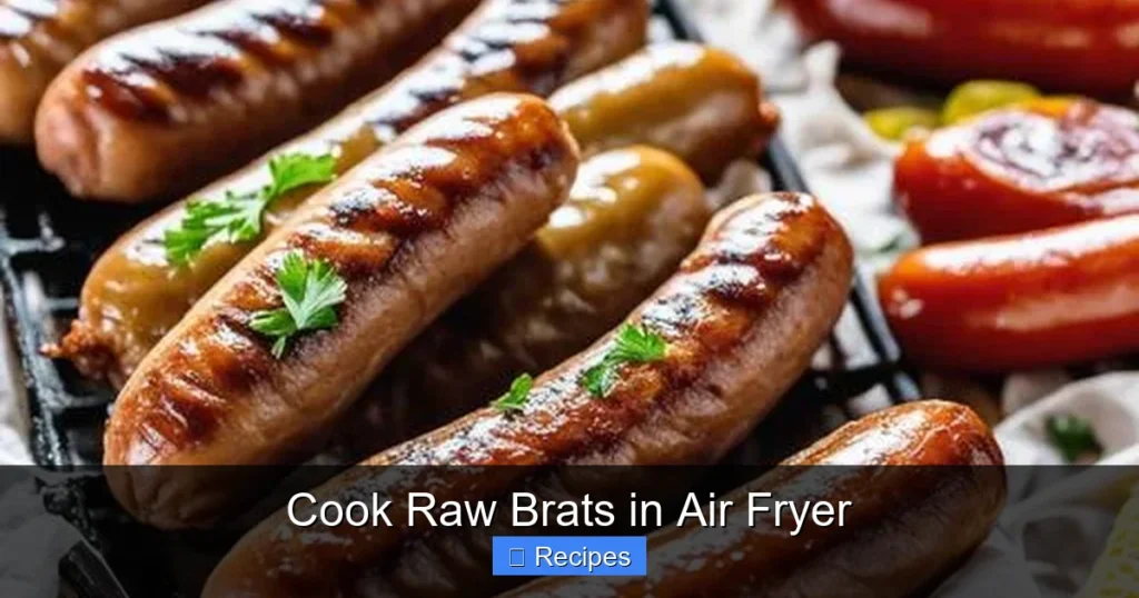 Cook Raw Brats in Air Fryer