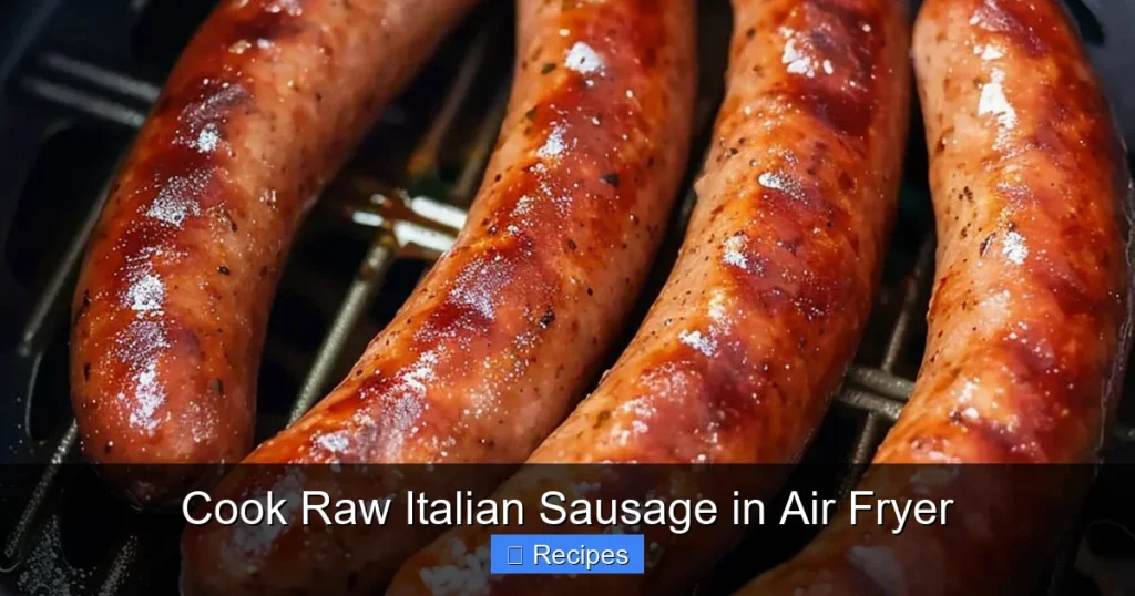 Cook Raw Italian Sausage in Air Fryer