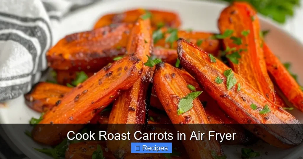 Cook Roast Carrots in Air Fryer
