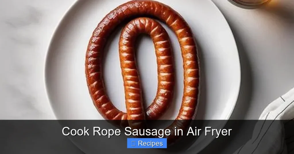 Cook Rope Sausage in Air Fryer
