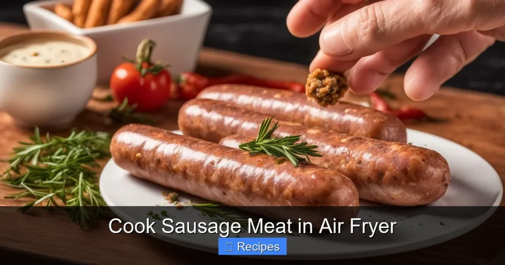 Cook Sausage Meat in Air Fryer