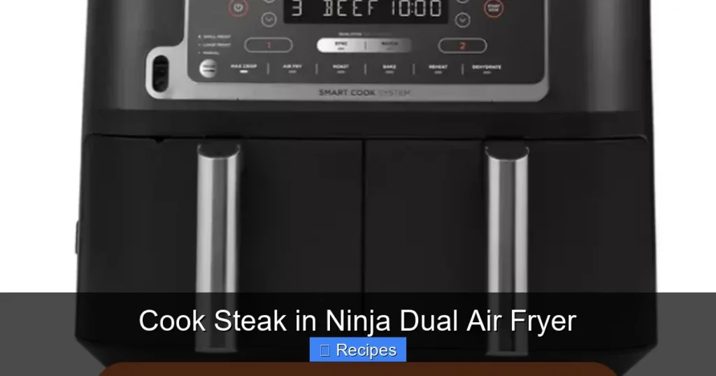 Cook Steak in Ninja Dual Air Fryer